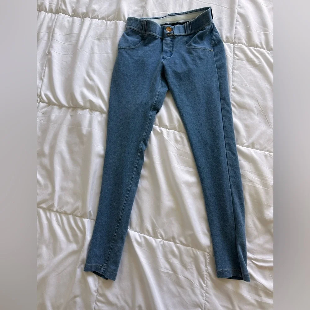 Blue Shaping Skinny Jean Leggings Small